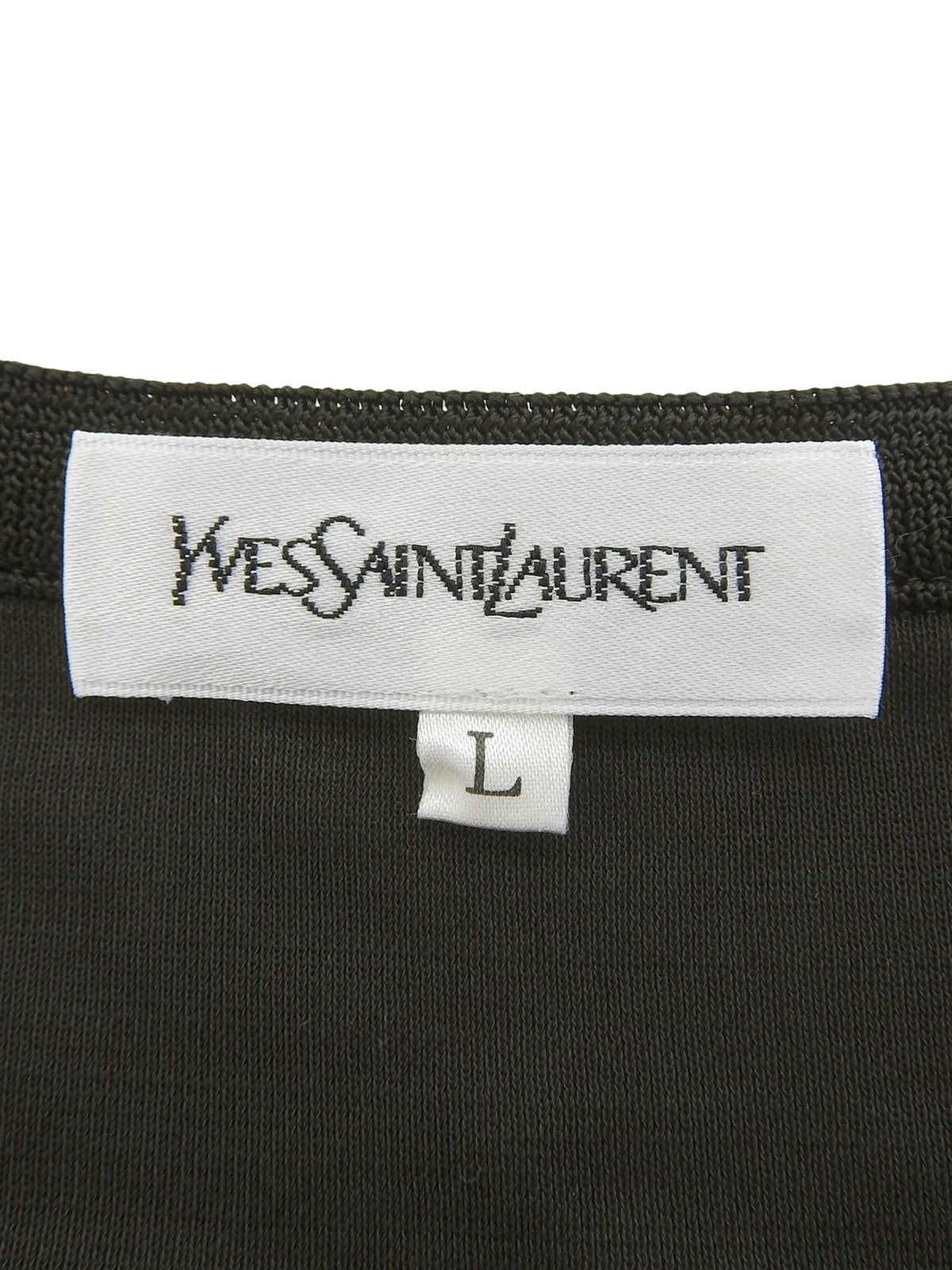 シースルーデザインカーディガン ブラック/イエロー