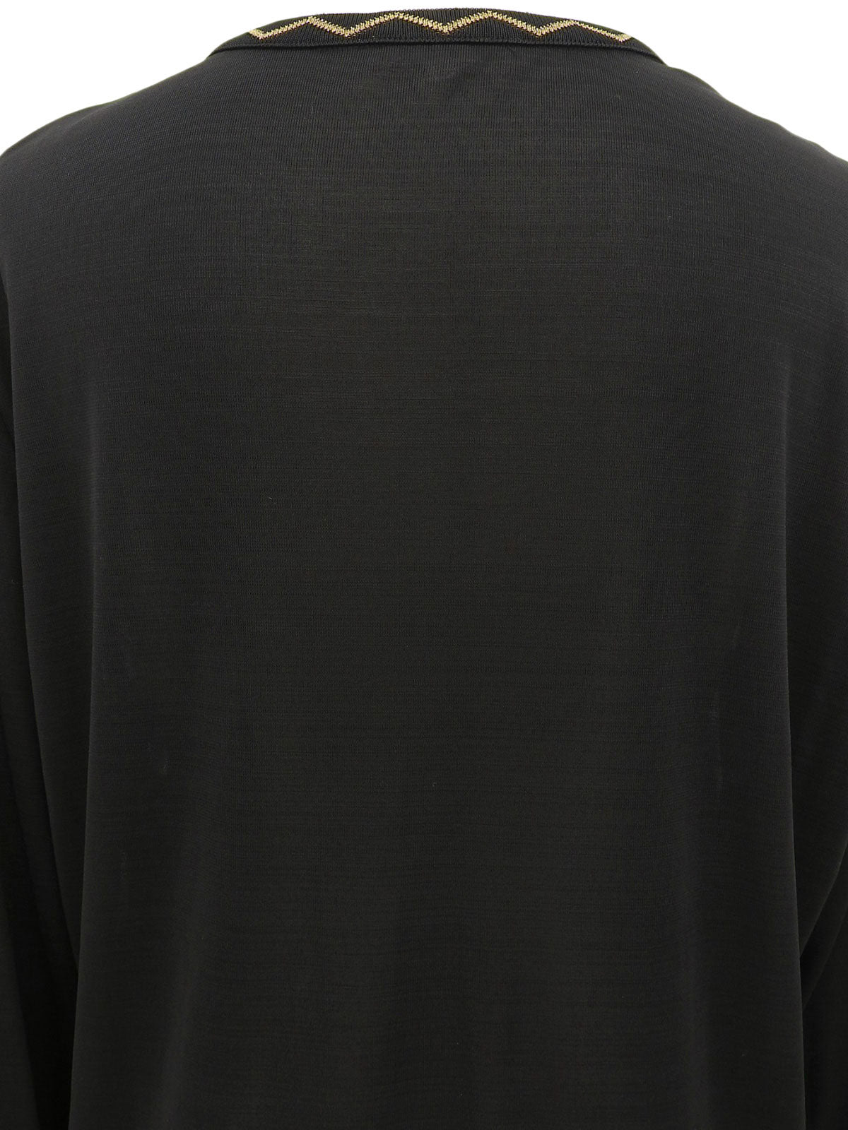 シースルーデザインカーディガン #L ブラック/イエロー