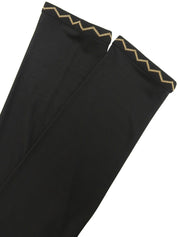 シースルーデザインカーディガン ブラック/イエロー