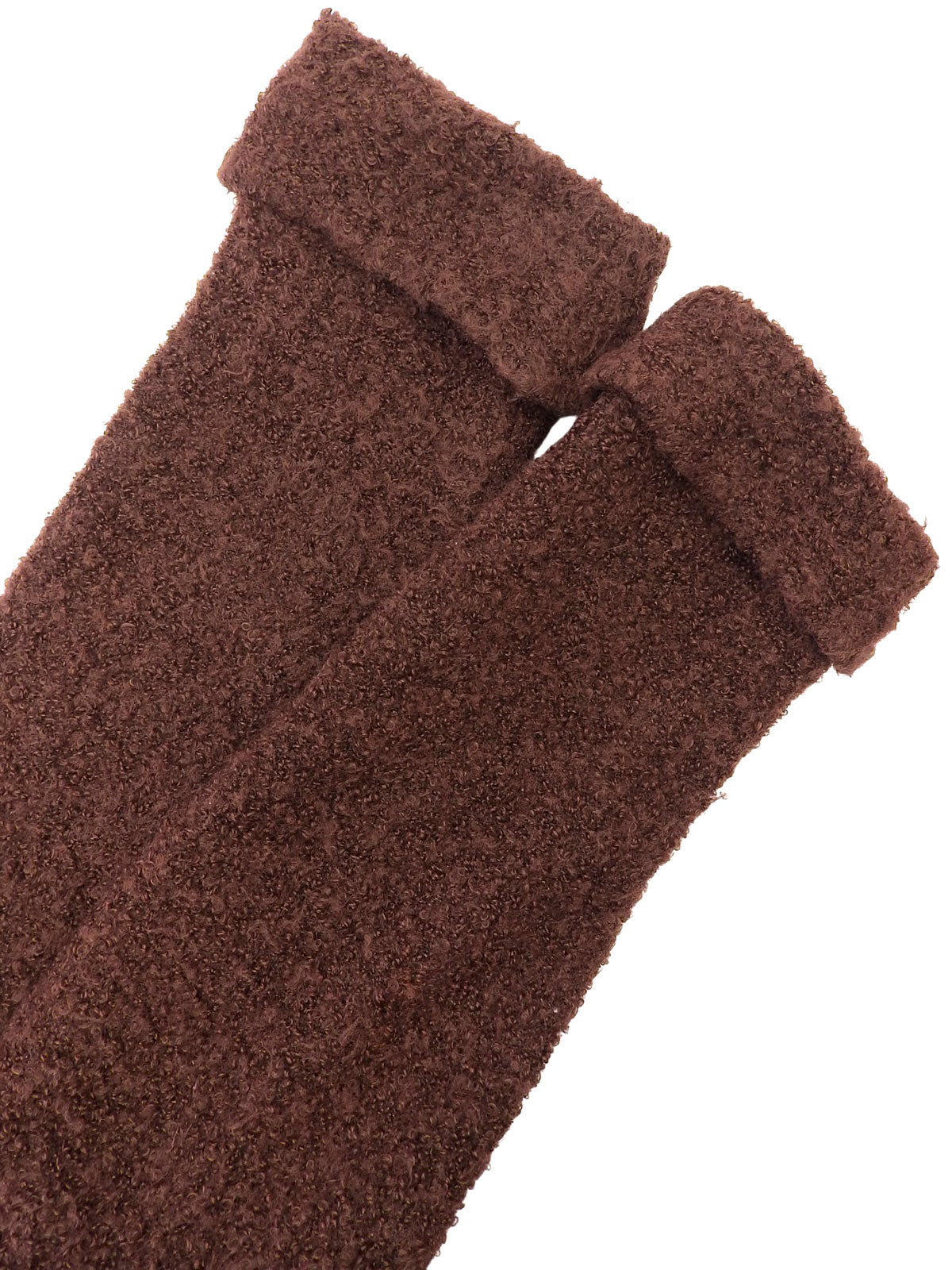 ウールダブルブレストロングコート ブラウン