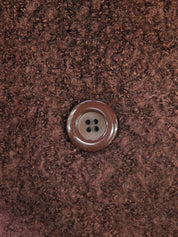 ウールダブルブレストロングコート ブラウン