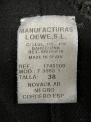 ムートンロゴボタンコート ブラック