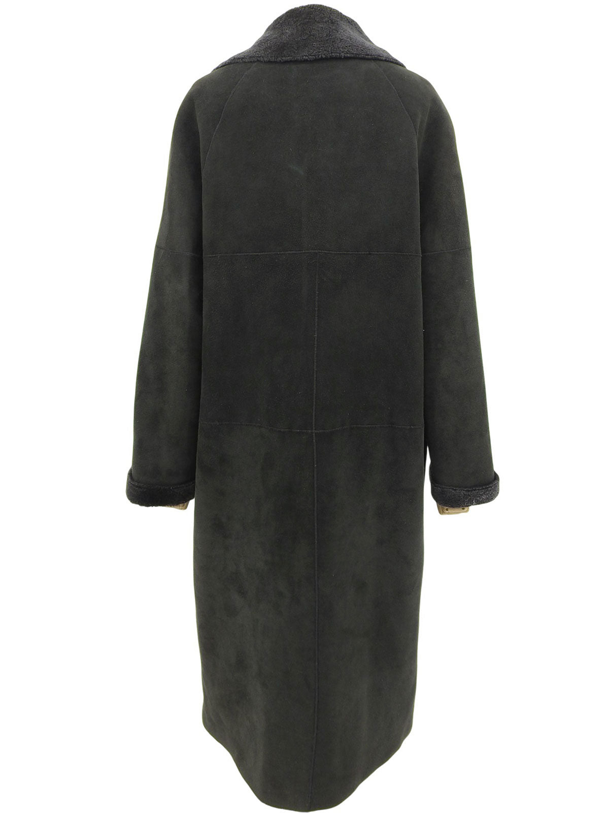 ムートンロゴボタンコート ブラック