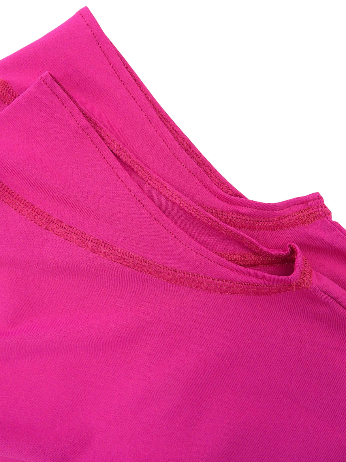 Heart logo embroidered French sleeve top in pink