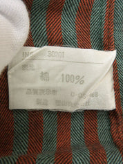 Striped long-sleeved shirt in red/gray