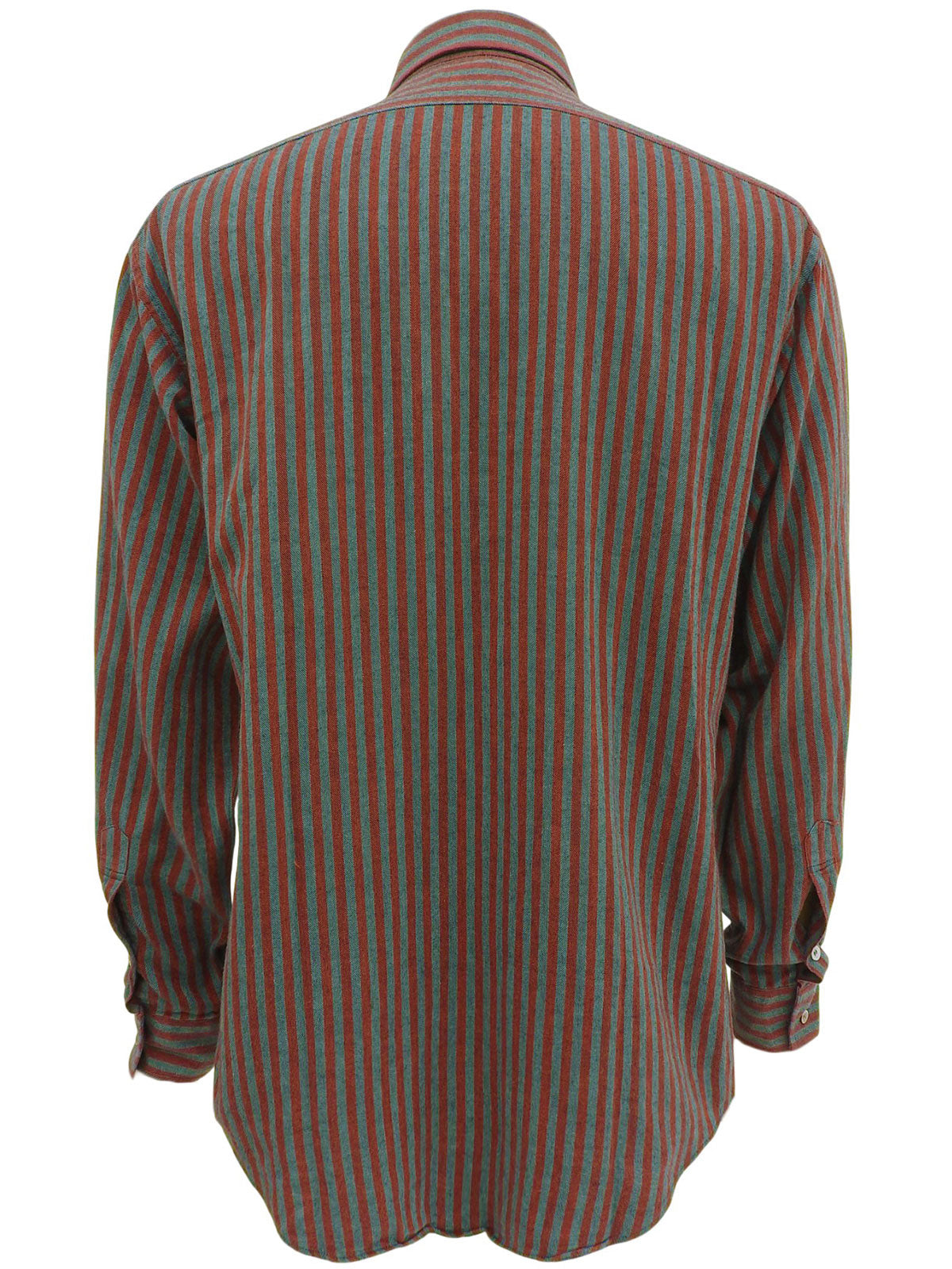 Striped long-sleeved shirt in red/gray