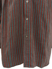 Striped long-sleeved shirt in red/gray