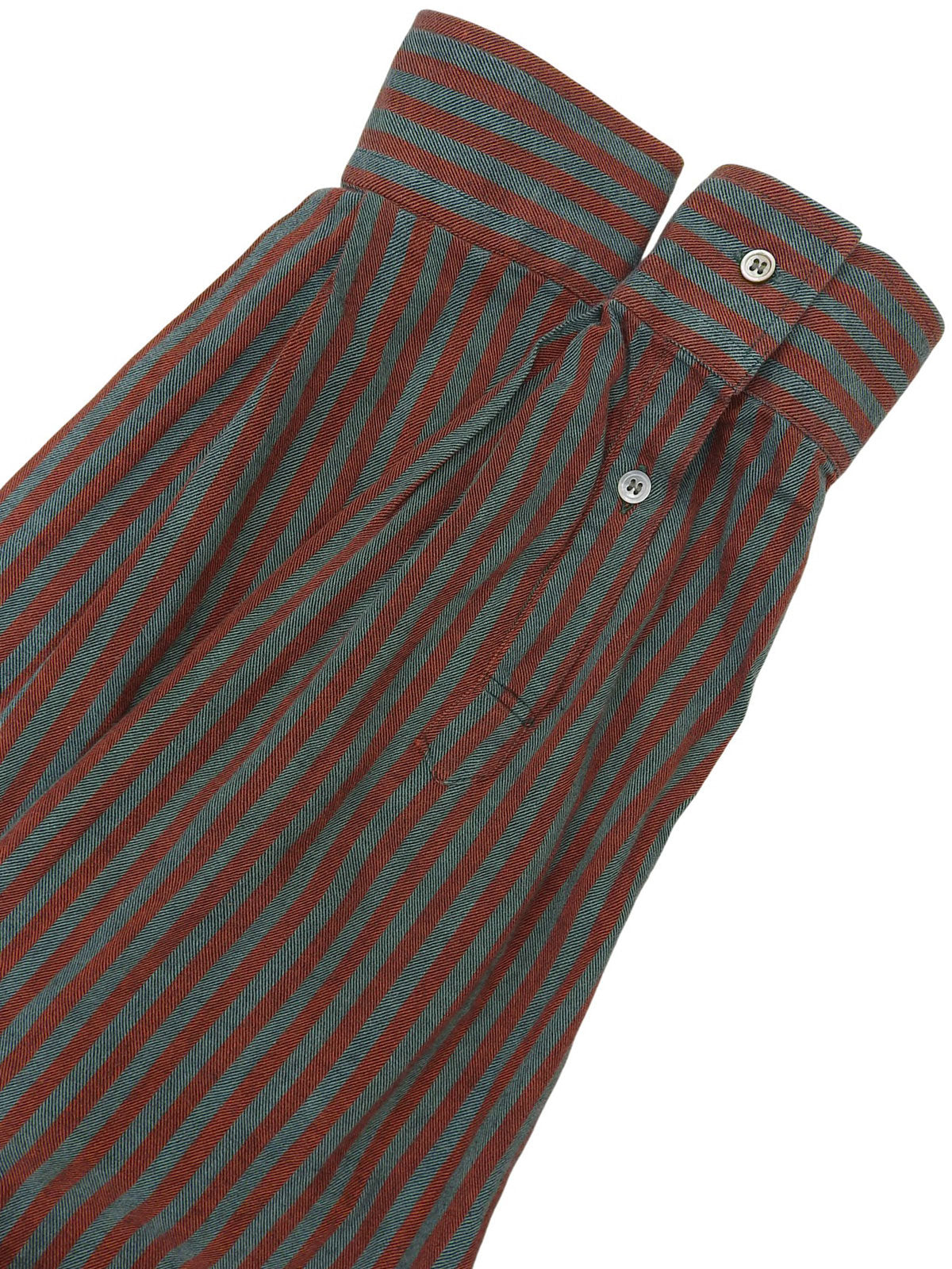 Striped long-sleeved shirt in red/gray