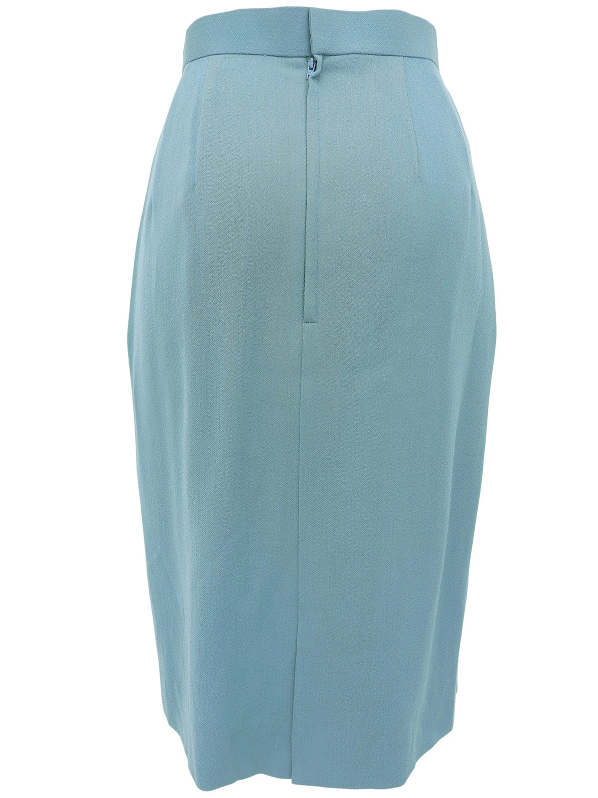 ストライプパターンロゴエンブレム刺繍セットアップ ターコイズブルー