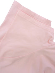 マカダム刺繍半袖Tシャツ ベビーピンク/ホワイト