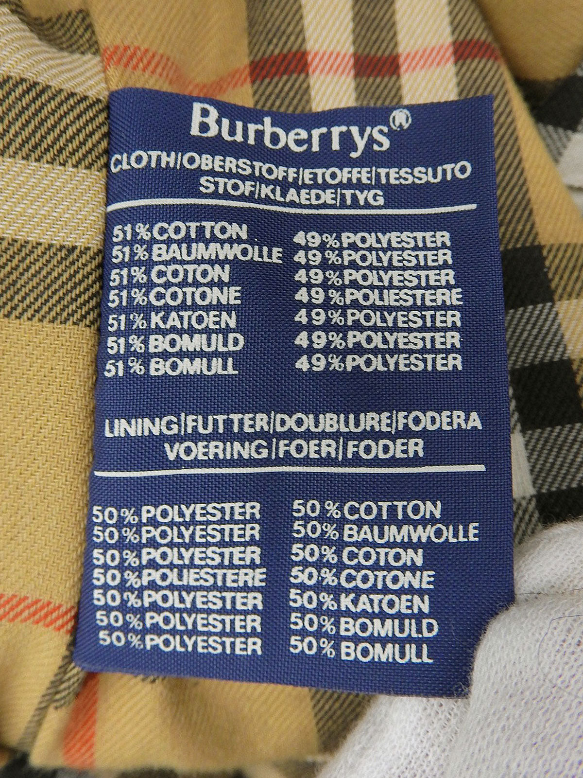 Nova Check Lining Trench Coat in Beige