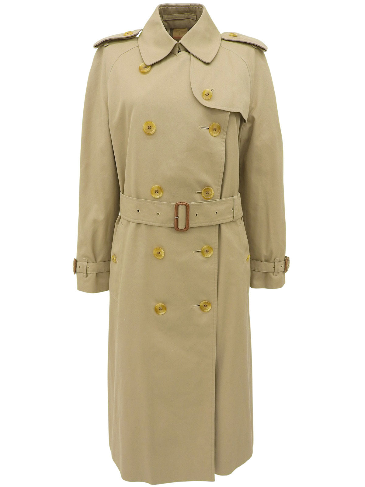 Nova Check Lining Trench Coat in Beige