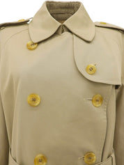 Nova Check Lining Trench Coat in Beige