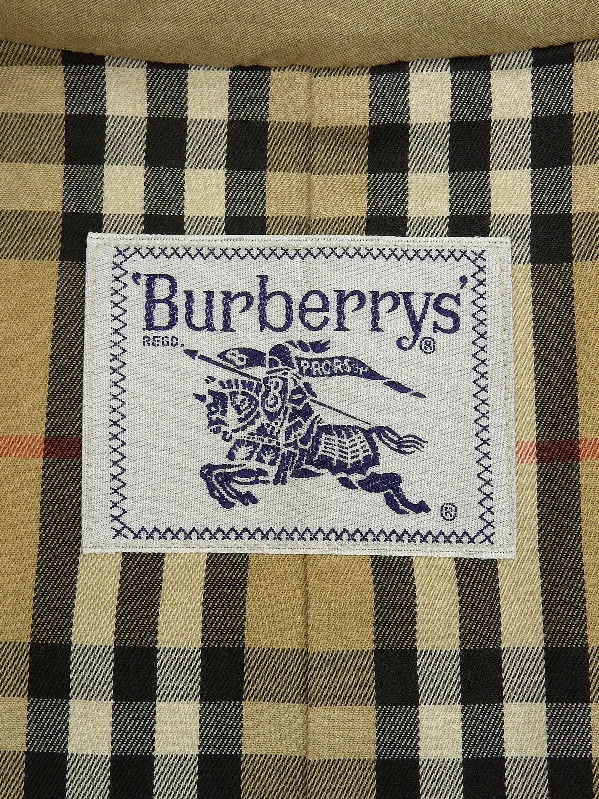 Nova Check Lining Trench Coat in Beige