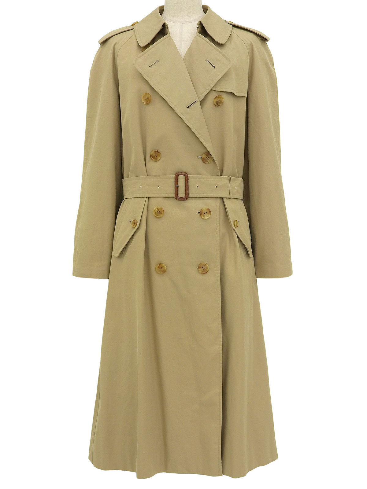Nova Check Lining Trench Coat in Beige