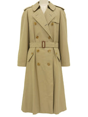 Nova Check Lining Trench Coat in Beige