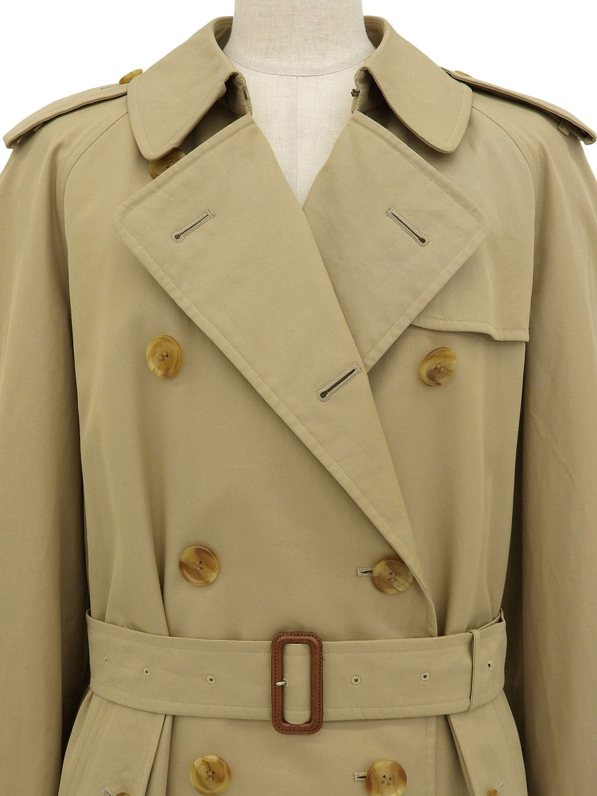 Nova Check Lining Trench Coat in Beige