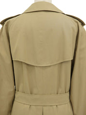 Nova Check Lining Trench Coat in Beige