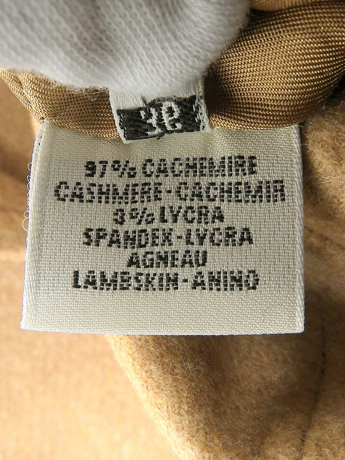 マルタン・マルジェラ期 カシミアレザートグルコート ベージュ