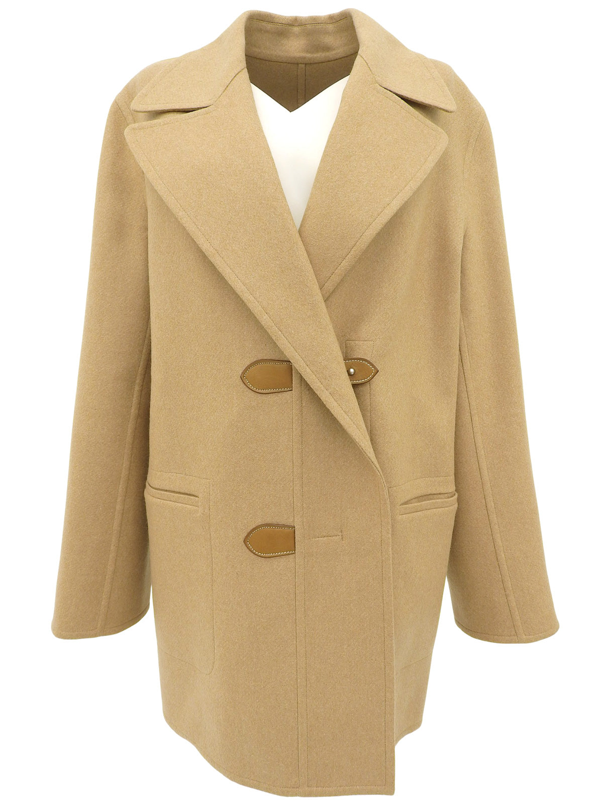 マルタン・マルジェラ期 カシミアレザートグルコート ベージュ