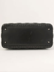 レディディオールカナージュステッチ2wayバッグM ブラック