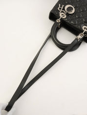 レディディオールカナージュステッチ2wayバッグM ブラック