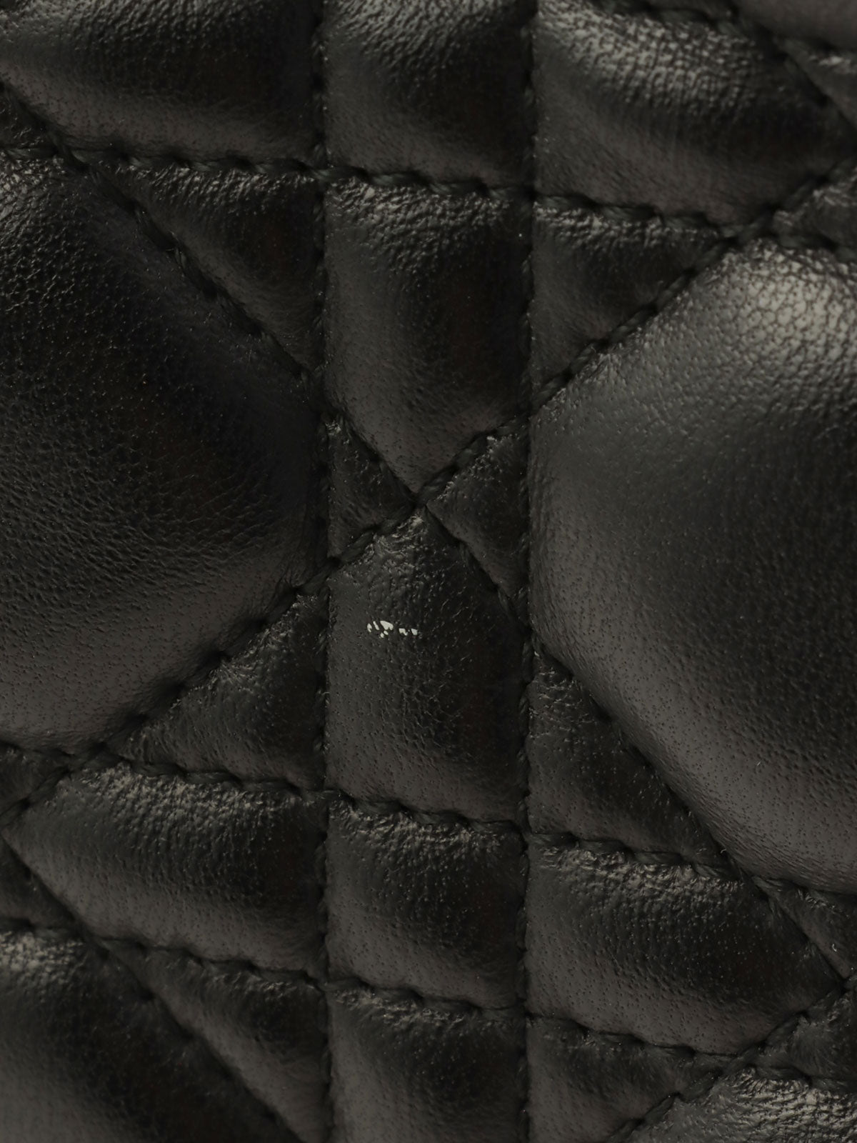 レディディオールカナージュステッチ2wayバッグM ブラック