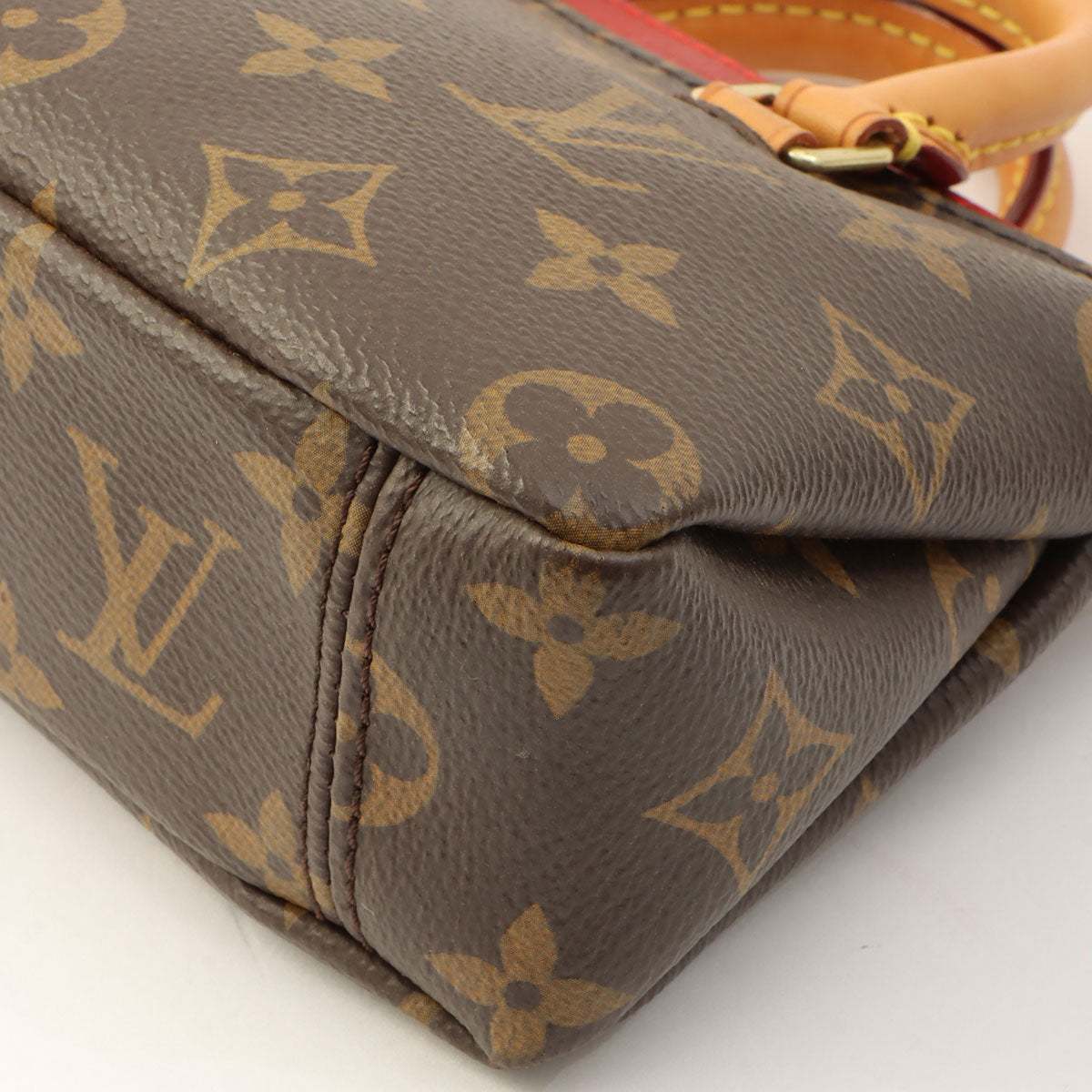2015 Canvas Monogram Nano Pallas Brown/Cerise