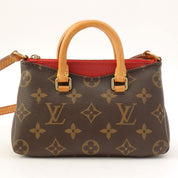2015 Canvas Monogram Nano Pallas Brown/Cerise