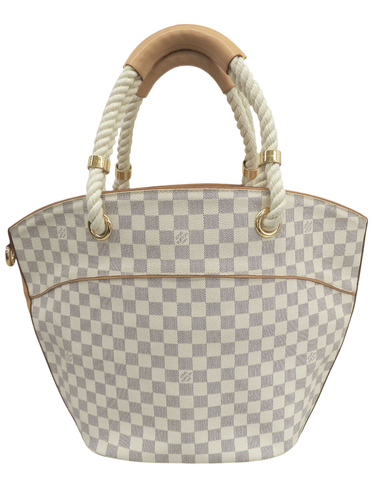 2006 Canvas Damier Popincourt PM Azur