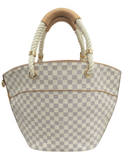 2006 Canvas Damier Popincourt PM Azur
