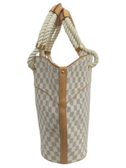 2006 Canvas Damier Popincourt PM Azur