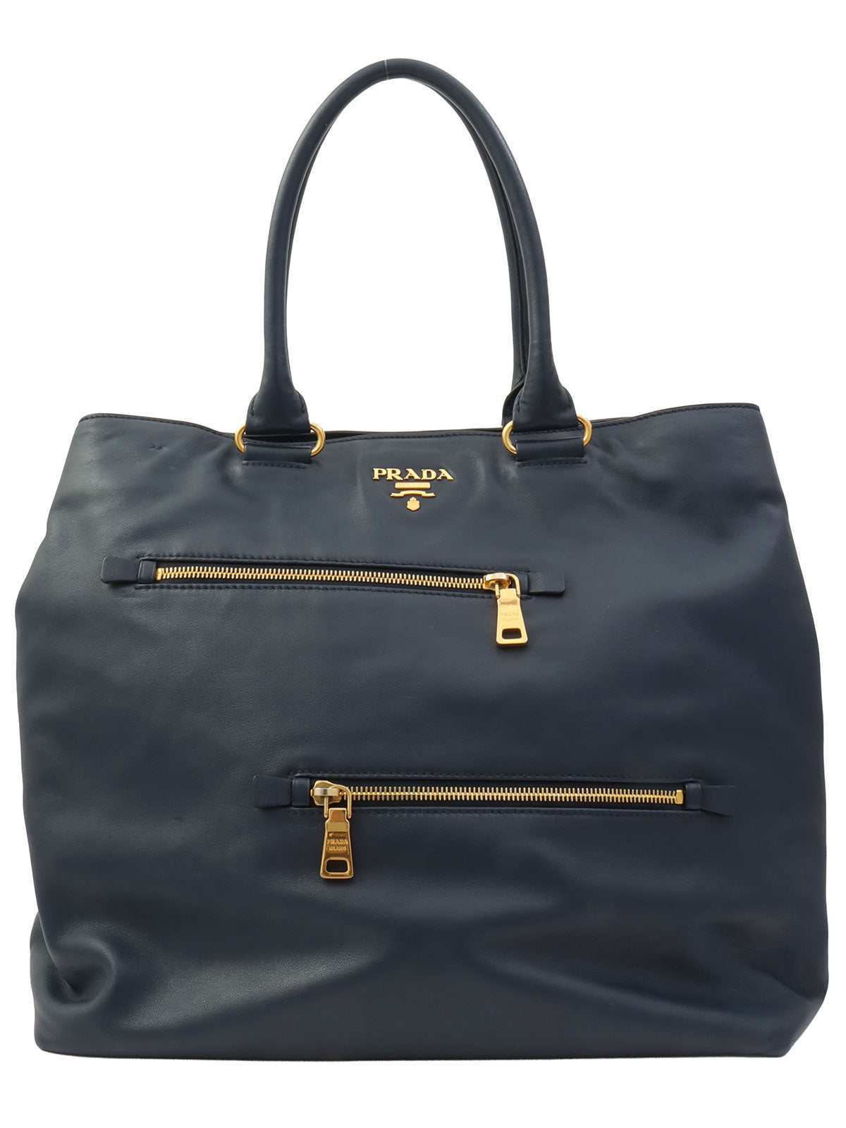 Logo Plate 2-Way Tote Bag, Black