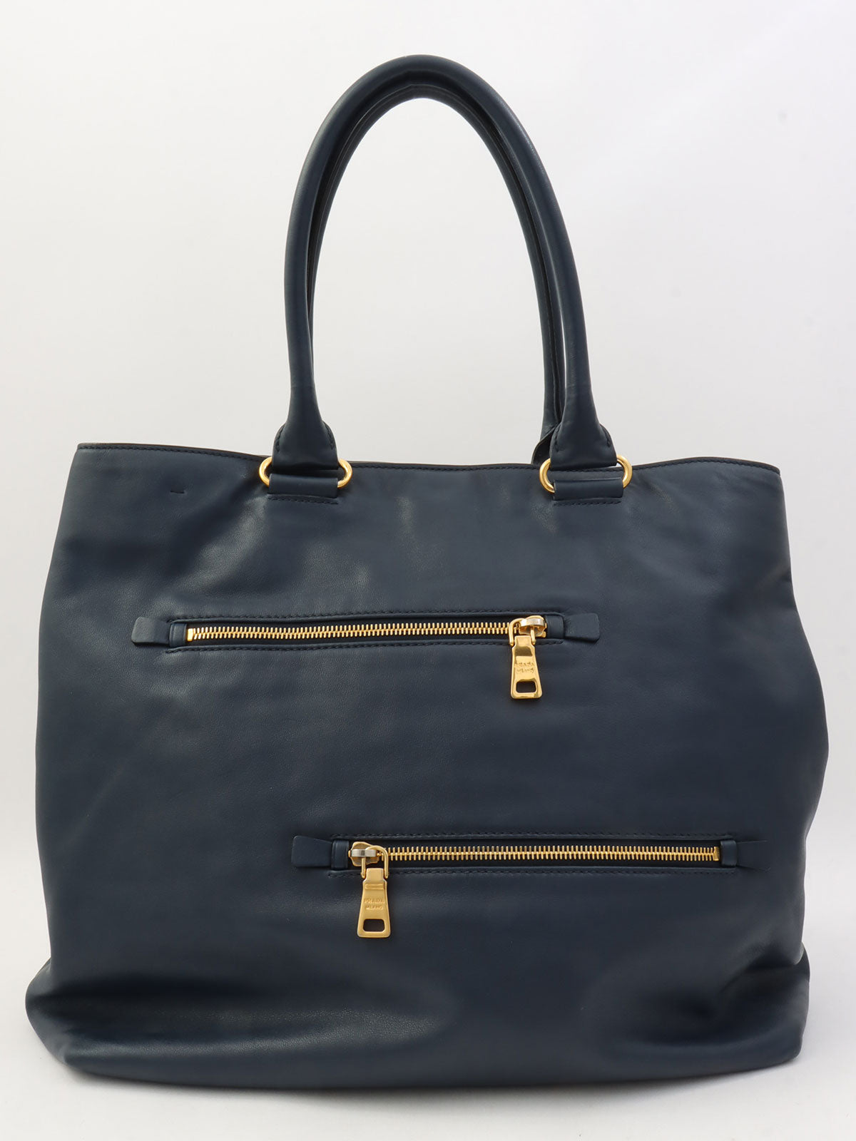 Logo Plate 2-Way Tote Bag, Black