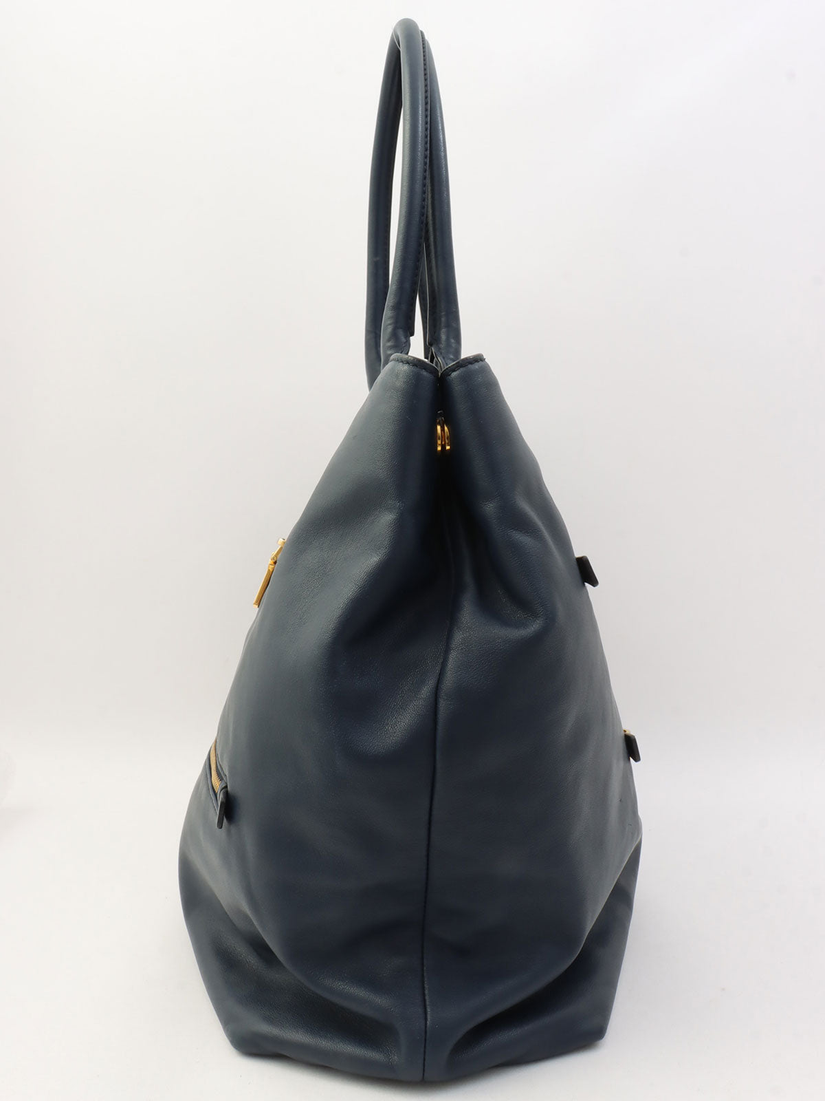 Logo Plate 2-Way Tote Bag, Black