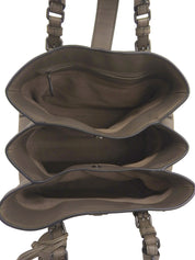 Intrecciato 灰色两用包