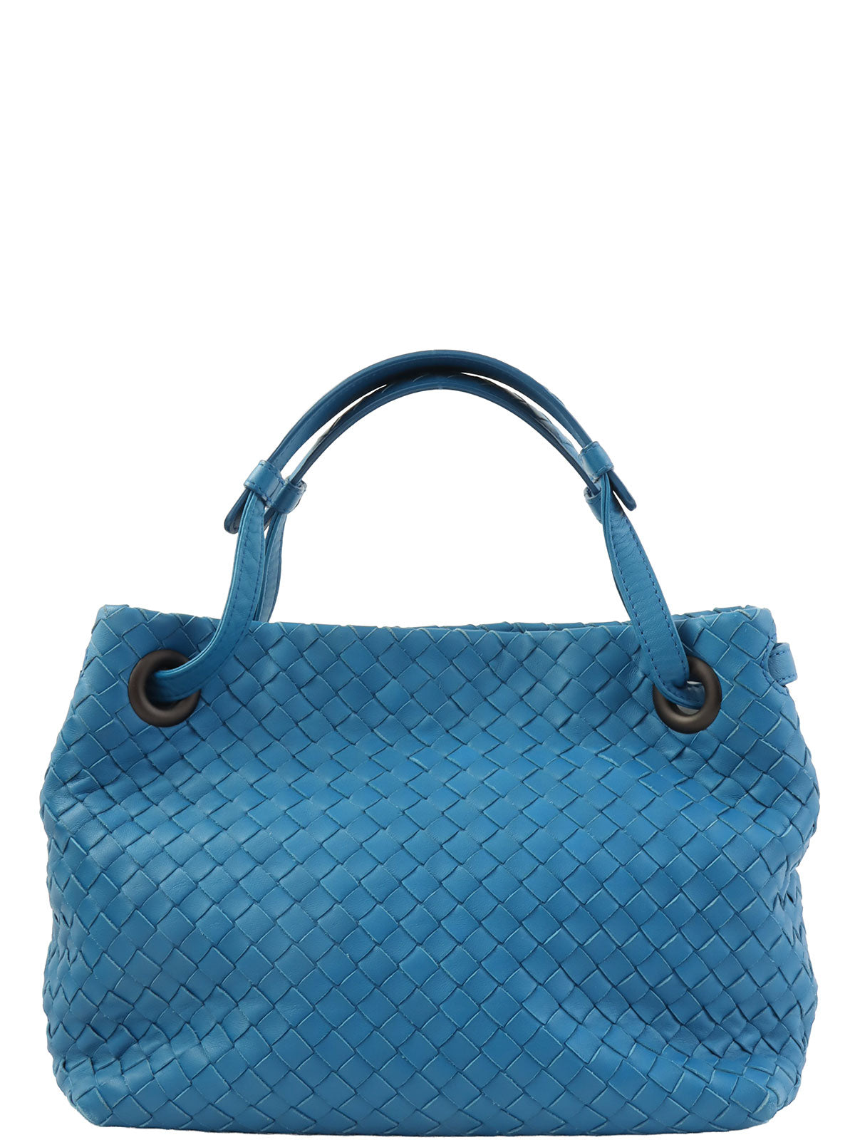 Intrecciato Handbag Blue