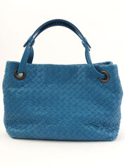 Intrecciato Handbag Blue