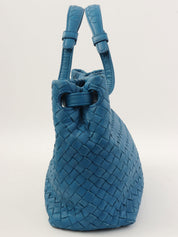 Intrecciato Handbag Blue