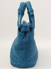 Intrecciato Handbag Blue