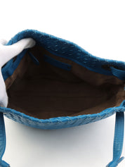 Intrecciato Handbag Blue