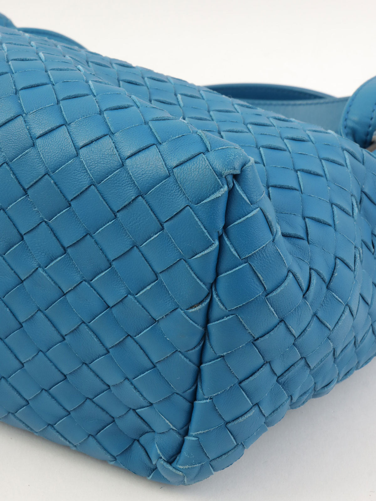 Intrecciato Handbag Blue