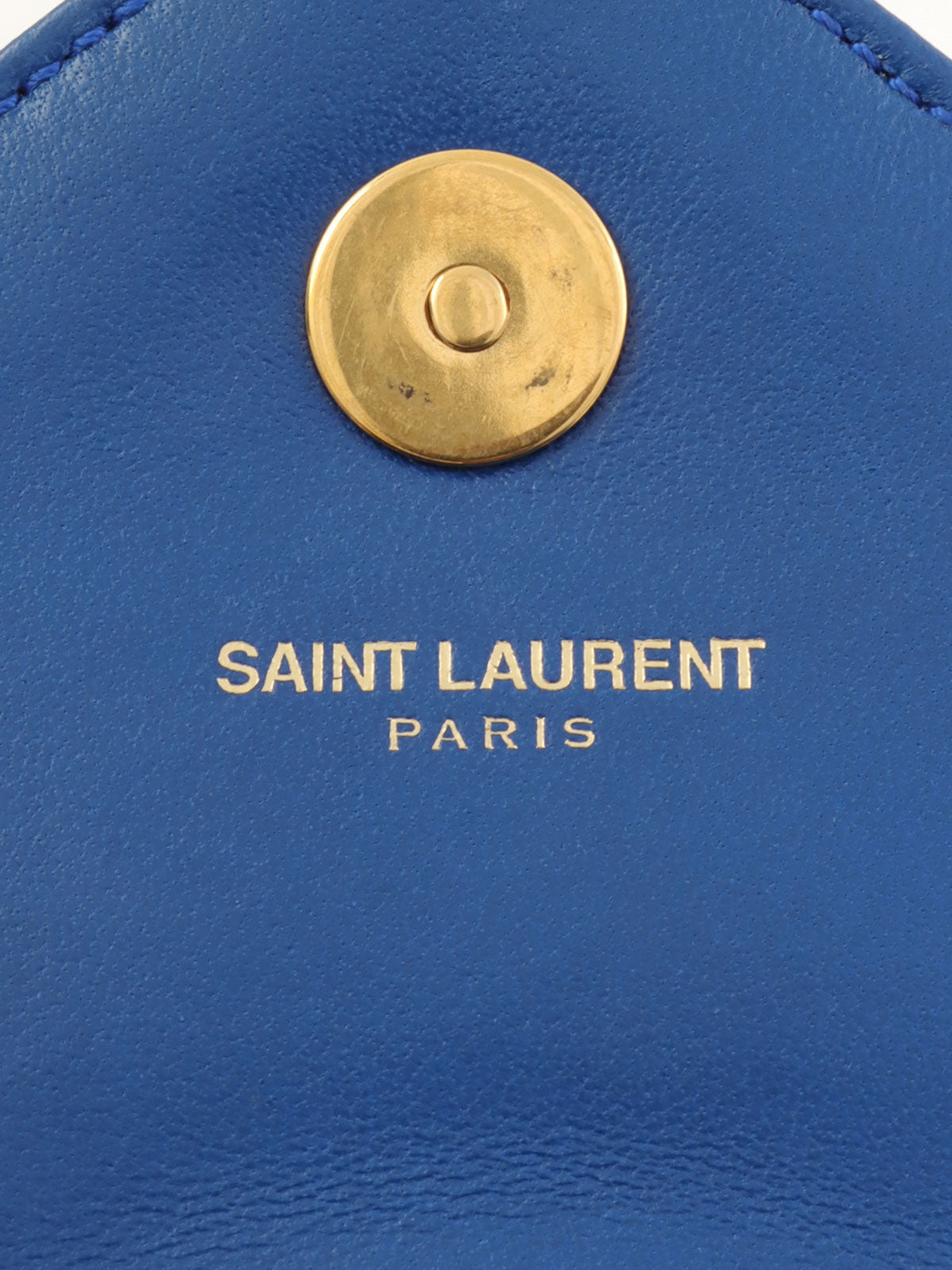 蓝色Logo铭牌链条单肩包