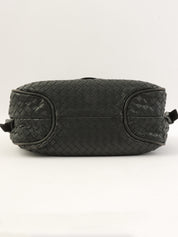 炭灰色编织肩包