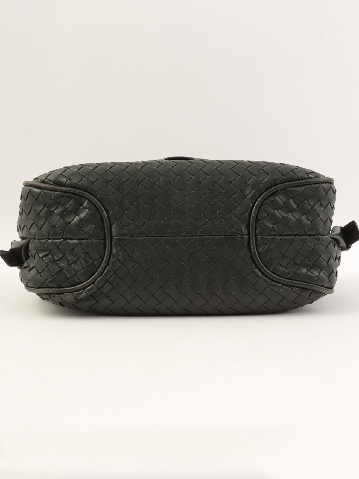 炭灰色编织肩包