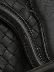 炭灰色编织肩包