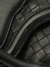 炭灰色编织肩包