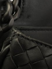 炭灰色编织肩包