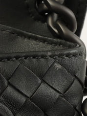 炭灰色编织肩包