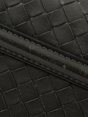 炭灰色编织肩包